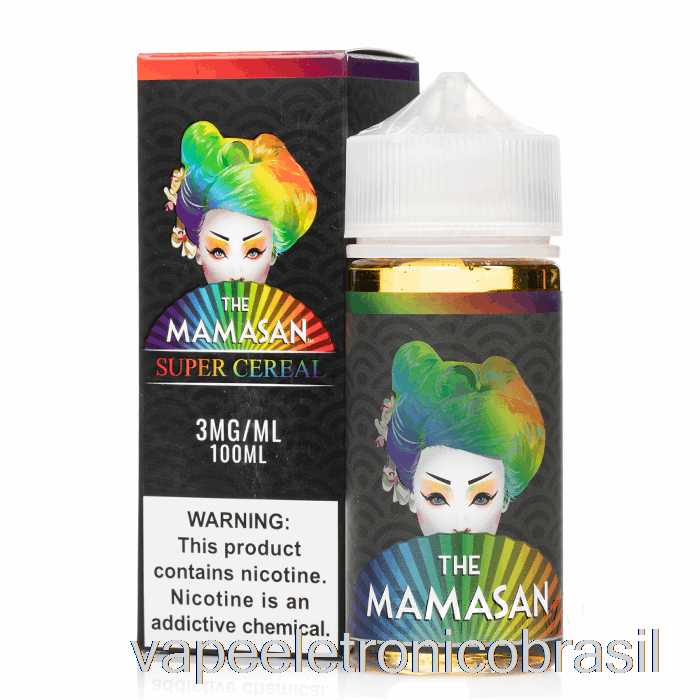 Vape Eletrônico Super Cereal - O E-líquido Mamasan - 100ml 6mg